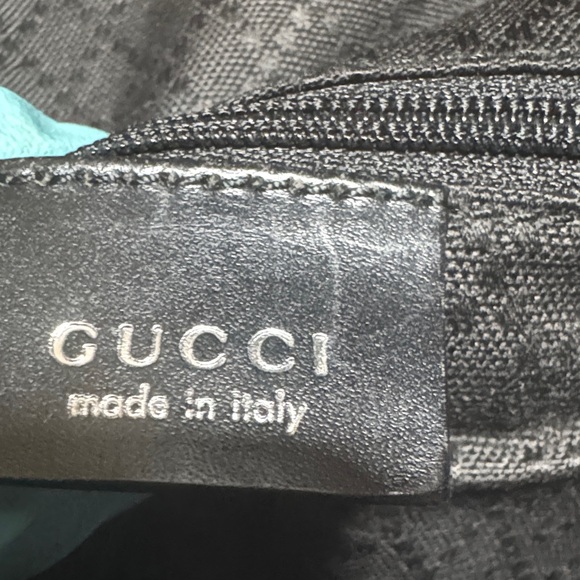 Auth Vintage Gucci Bamboo Leather Black 2 Way - Picture 13 of 16